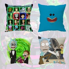 16"in Rick and Morty MEESEEKS Car Bed Waist Cushion Pillow Case Cover Home Decor   163065373999